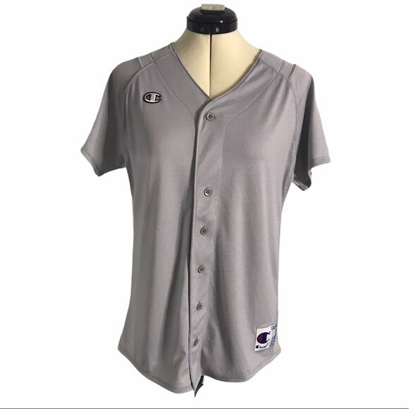 Champion Softball Jersey Mesh Grey Small - Picture 1 of 8